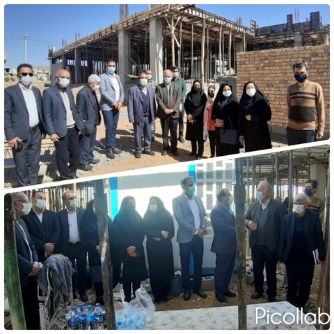 فسا | بازدید مدیر کل بهزیستی استان فارس از پروژه ساخت خانه محبت