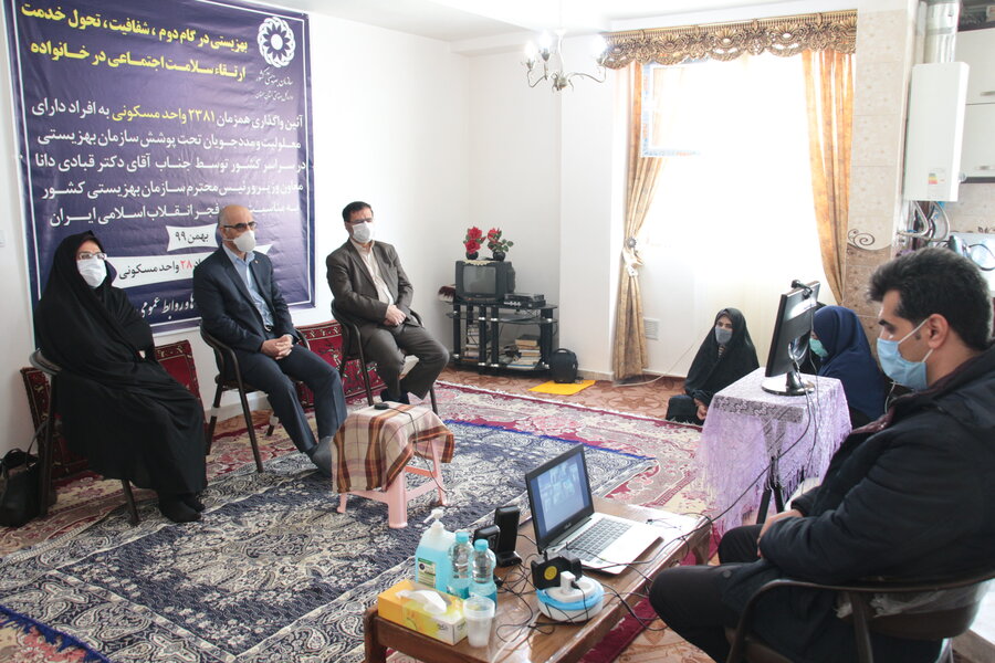 تحویل ۲۸ واحد مسکونی به توانخواهان تحت حمایت استان توسط رئیس سازمان بهزیستی کشور