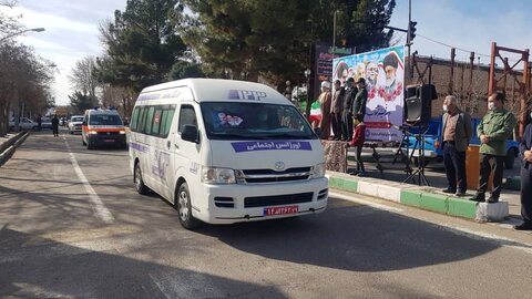 گزارش تصویری | مانور خودروهای خدمات سیار اورژانس اجتماعی ۱۲۳ بهزیستی استان قزوین همزمان با برگزاری راهپیمایی خودرويي یوم الله ۲۲ بهمن