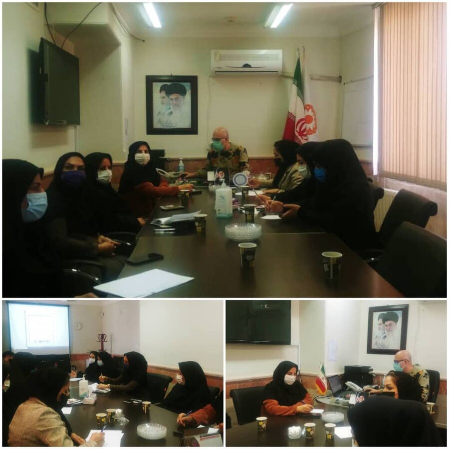 نظرآباد | جلسه آموزشی با حضور مسئولین ومددکاران مراکز مثبت زندگی شهرستان نظرآباد 