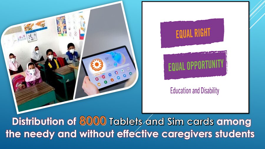 8000Tablets and Sim cards distributed among under coverage students of SWO