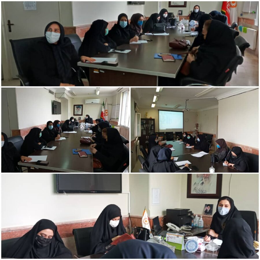 نظرآباد | برگزاری جلسه آموزشی حوزه تخصصی دفتر توانمندسازی خانواده و زنان