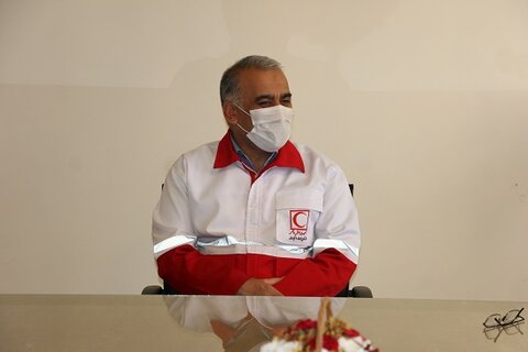 گزارش تصویری دیدار با مدیر عامل هلال احمر استان و تبریک هفته هلال احمر و صلیب سرخ