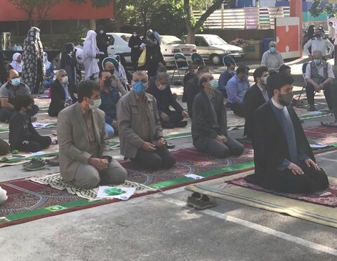شمیرانات| گزارش تصویری| اقامه نماز عید سعید فطر در شیرخوارگاه آمنه