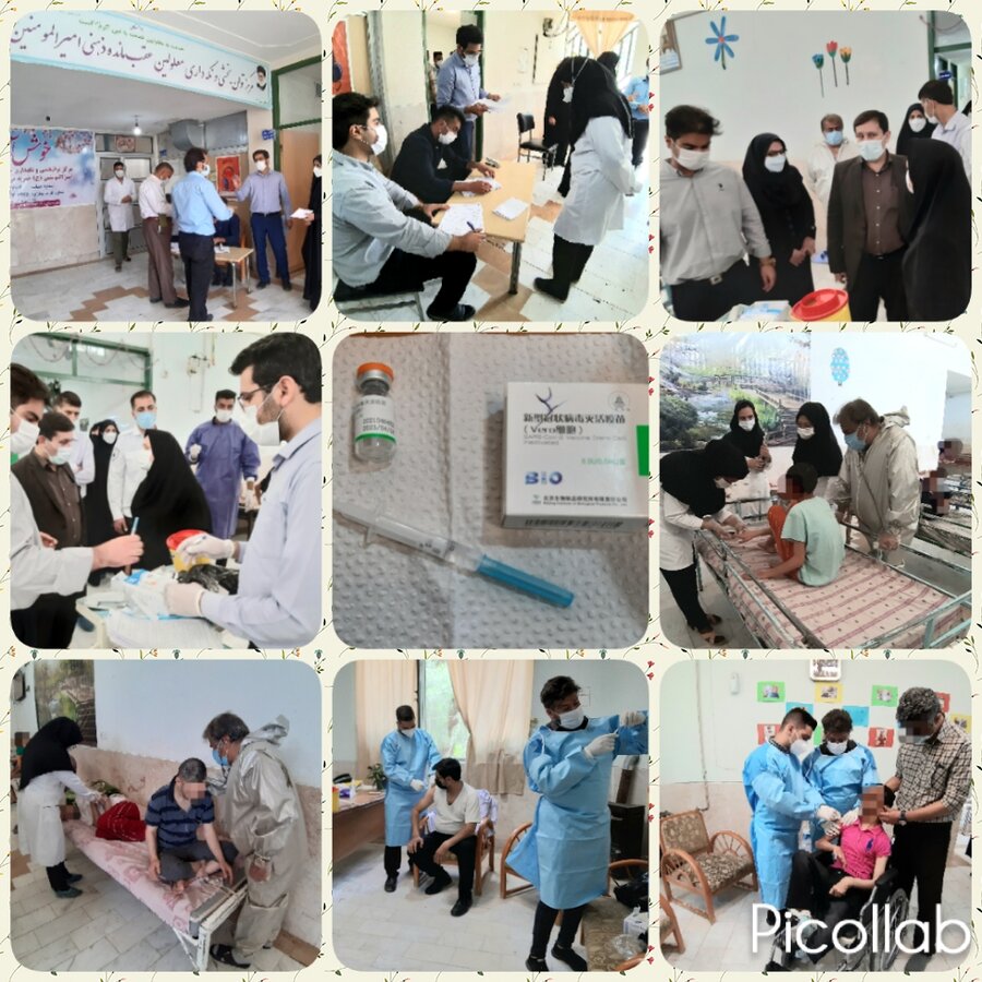 فارس | فسا | اجرای طرح واکسیناسیون کووید ۱۹ در مراکز شبانه روزی تحت نظارت بهزیستی 