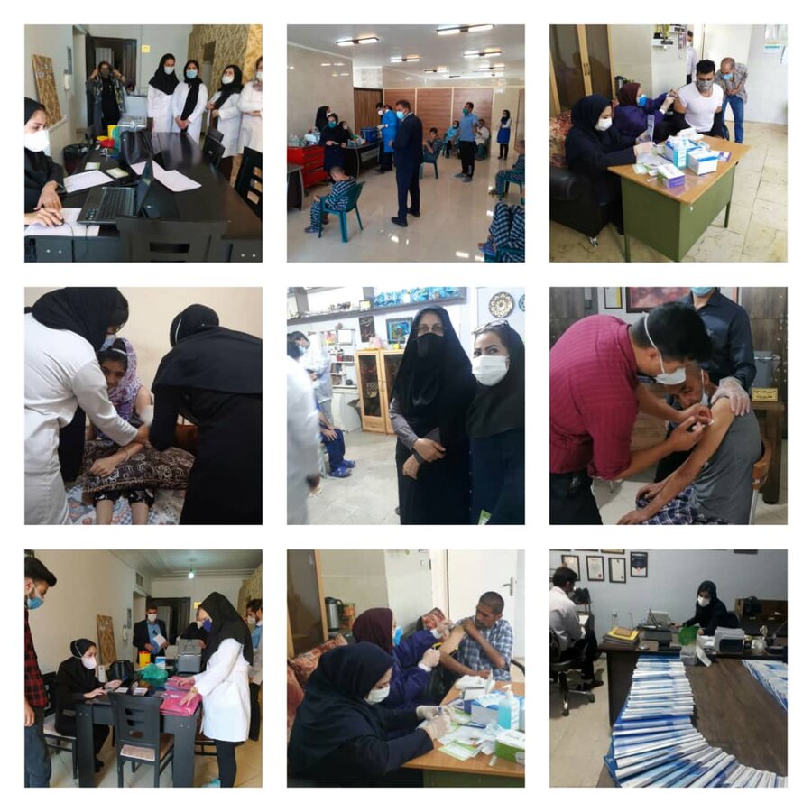 شیراز | مرحله اول واکسیناسیون کووید  ۱۹ در تمامی مراکز نگهداری شیراز