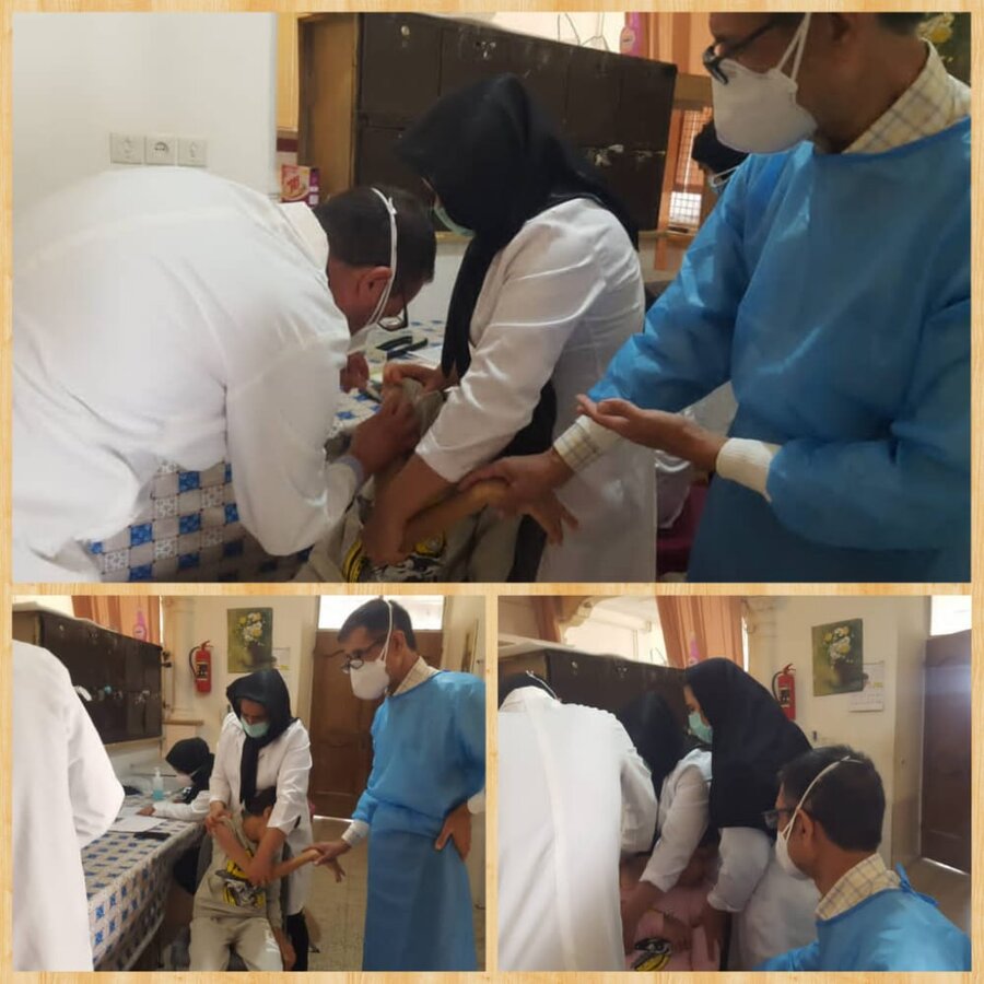 خرامه | واکسیناسیون مددجویان مقیم مراکز نگهداری تحت نظارت