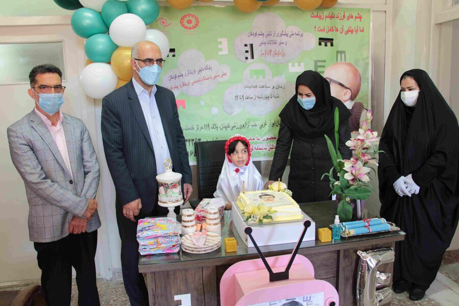 گزارش تصویری | آغاز طرح سنجش بینایی کودکان 3 تا شش سال در استان