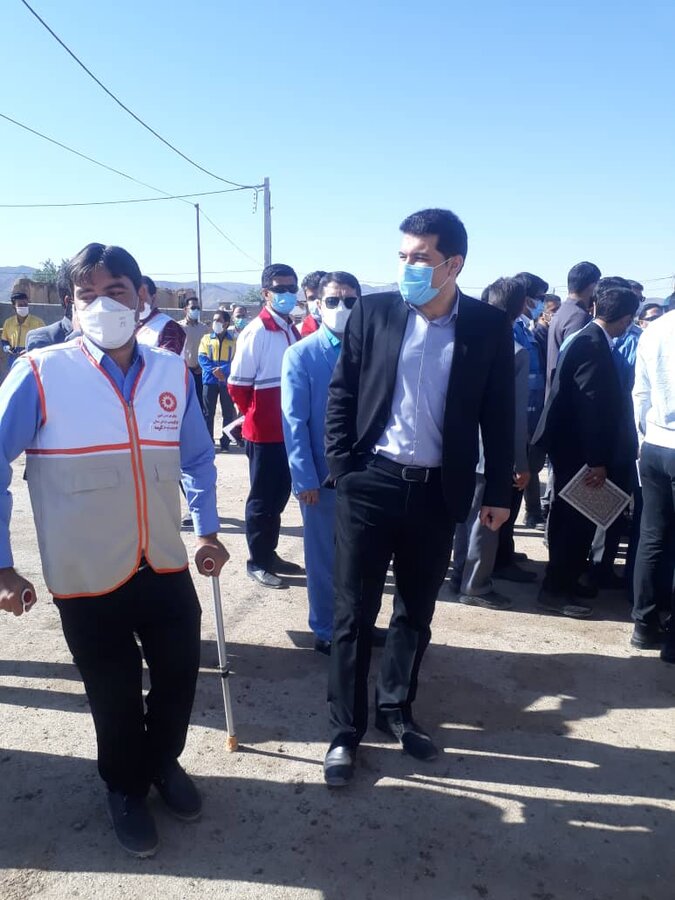 گزارش تصویری از حضور مدیرکل بهزیستی خراسان شمالی در مناطق زلزله زده