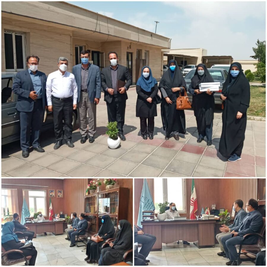 نظرآباد | رئیس اداره بهزیستی شهرستان نظرآباد با رئیس دادگستری دیدار کرد
