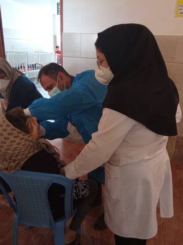 سمنان | گزارش تصویری | واکسیناسیون توانخواهان مقیم در مراکز توانبخشی
