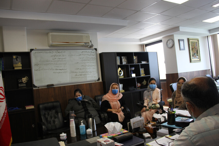 حضور نمایندگان انجمن های معلولان در دفتر معاون توانبخشی بهزیستی استان تهران