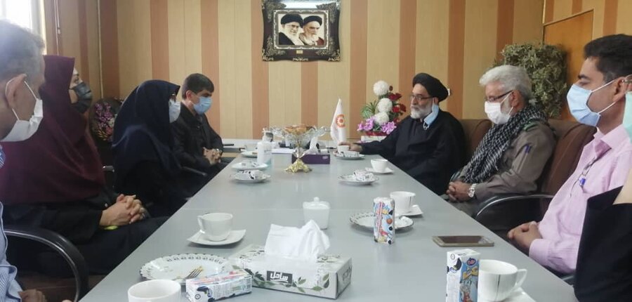 حضور مدیرکل شورای هماهنگی تبلیغات اسلامی استان در ستاد بهزیستی شهرستان 