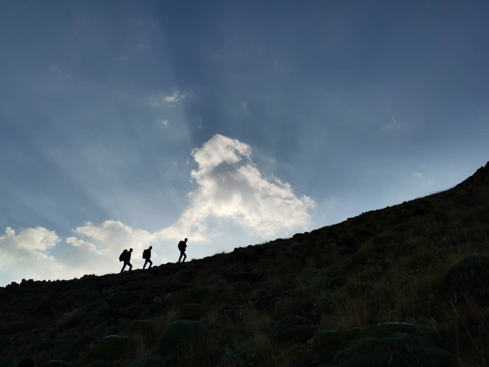 صعود کارکنان بهزیستی به قله پیرگردکوه