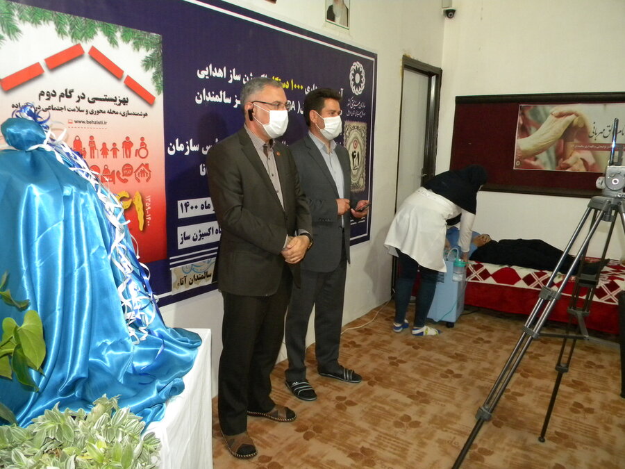 گزارش تصویری ا مراسم اهدای 19 دستگاه اکسیژن ساز اهدایی صندوق سازمان ملل به مراکز سالمندان بهزیستی استان