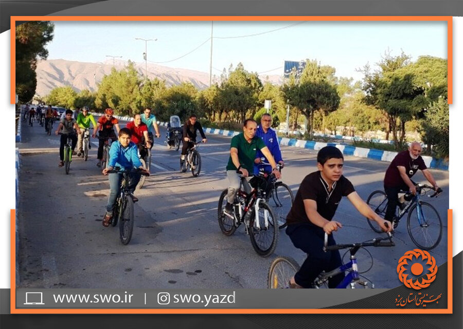 تفت | برگزاری همایش دوچرخه سواری به میزبانی بهزیستی تفت
