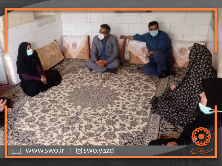 بافق | بازدید از منزل معلولین تحت پوشش شهرستان بافق
