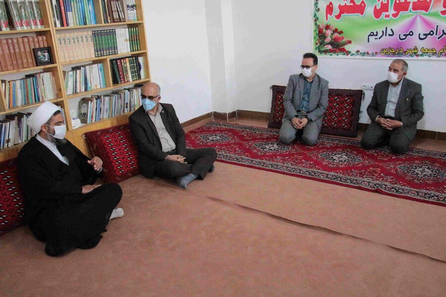 دیدار مدیرکل بهزیستی استان با امام جمعه ، شهردار و اعضای شورای شهر درجزین
