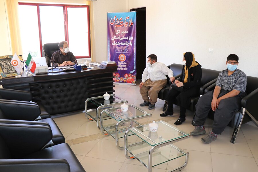 ملاقات مدیرکل بهزیستی آذربایجان غربی با مددجویان 
