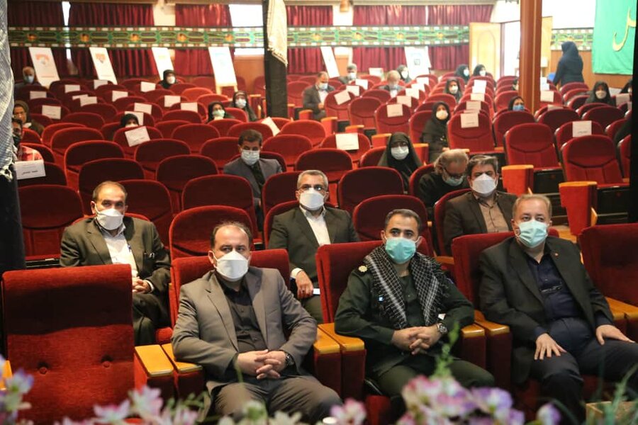 مراسم عزاداری اربعین حسینی و گرامیداشت هفته دفاع مقدس در بهزیستی مازندران برگزار شد