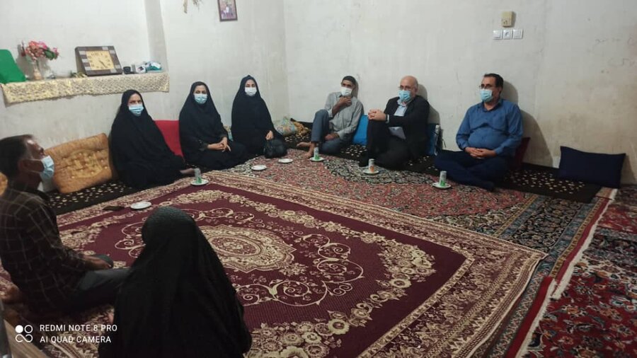 تنگستان |بازدید نماینده مردم دشتی و تنگستان در  مجلس شورای اسلامی از خانواده سالمند