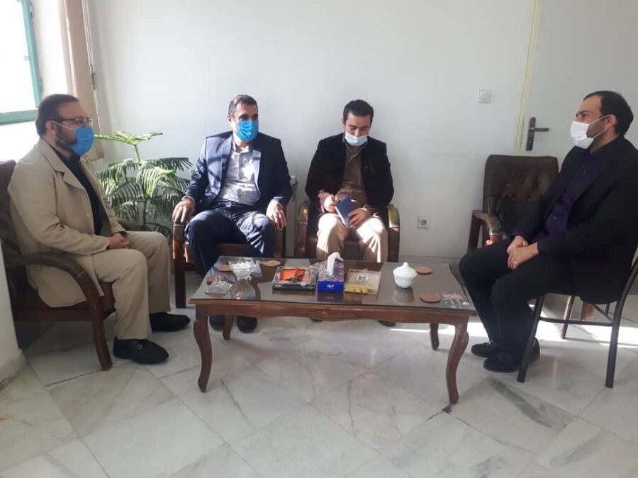 کهک :دیدار سرپرست بهزیستی شهرستان کهک با رئیس دادگستری شهرستان 