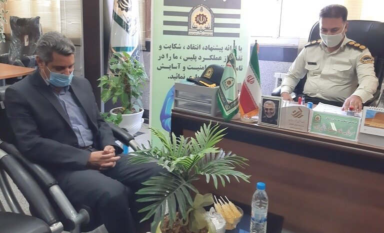 اردستان | دیدار رئیس و فرمانده نیروی انتظامی اردستان به مناسبت هفته ناجا
