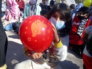 گزارش تصویری| جشن بادکنک ها ویژه‌کودکان ایلامی