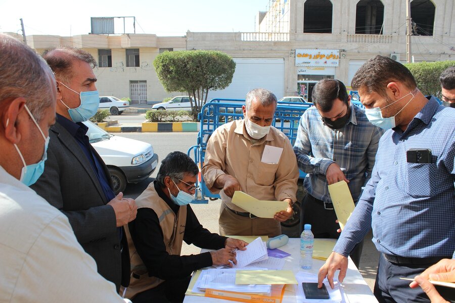 اهدا ویلچر به معلولان  تحت پوشش بهزیستی خوزستان