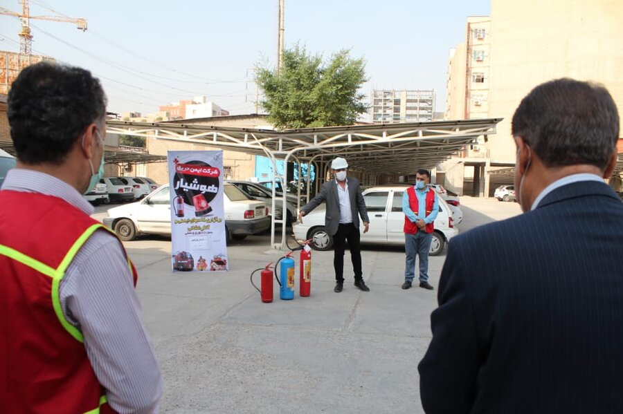 مانور پدافند غیر عامل در اداره کل بهزیستی خوزستان