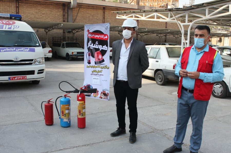 مانور پدافند غیر عامل در اداره کل بهزیستی خوزستان