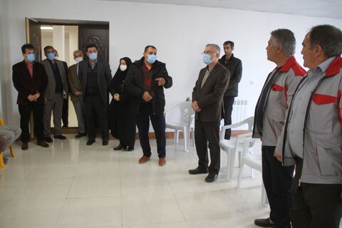 گزارش تصوبری ا بازدید مدیرکل  و هیات همراه از مرکز جامع درمان و بازتوانی نجات اردبیل