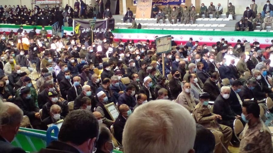 حضور مدیر کل و بسیجیان بهزیستی کردستان در تجمع بزرگ بسیجیان ۱۴۰۰/۹/۳