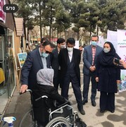بازدید استاندار خراسان رضوی و شهردار مشهد از نمایشگاه توانمندی‌های افراد دارای معلولیت در مشهد