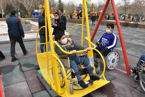 گزارش تصویری | بهره برداری و رونمایی از فضای تفریحی ورزشی، کتب و ناوگان اتوبوسرانی ویژه افراد دارای معلولیت در مشهد