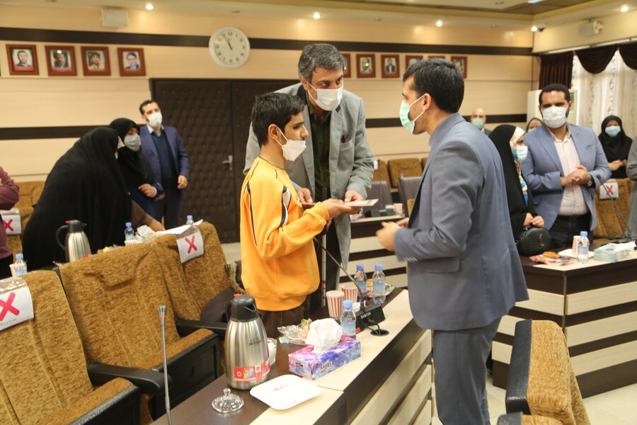 Ceremony of appreciation of elite disabled student in presence with Head of SWO  