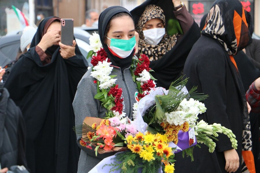 مراسم استقبال و تجلیل از مریم عبدالله پور قهرمان پاراتکواندوی آسیا