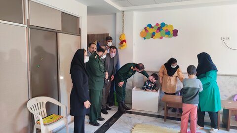 گزارش تصویری| بازدید فرمانده سپاه نینوا از مرکز توانبخشی