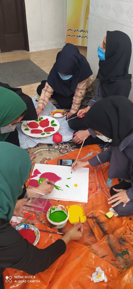 برگزاری کارگاه نقاشی در مرکز توانبخشی  دخترانه آراد رفسنجان