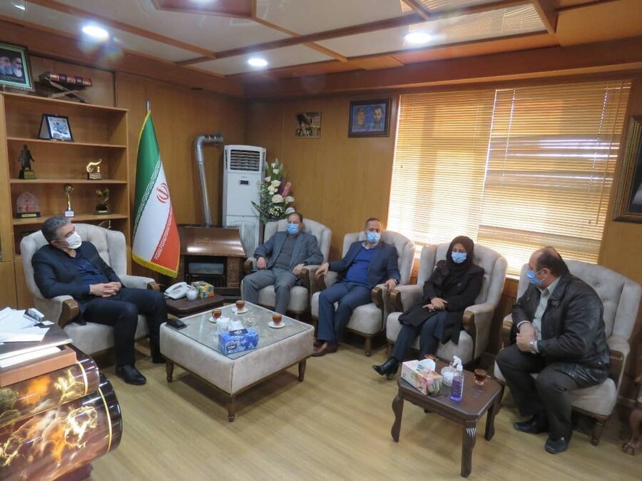 دیدار مدیرکل بهزیستی آذربایجان غربی با فرماندار مهاباد