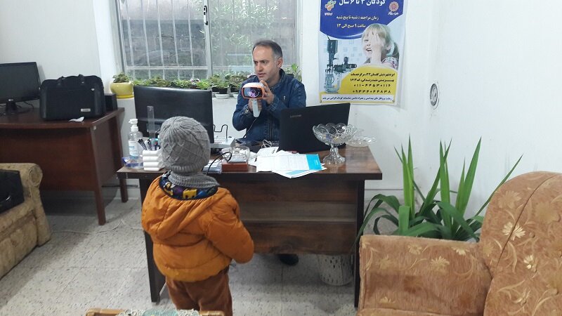 نور ׀ اجرای طرح غربالگری بینایی کودکان 3 تا 6 سال در شهرستان نور