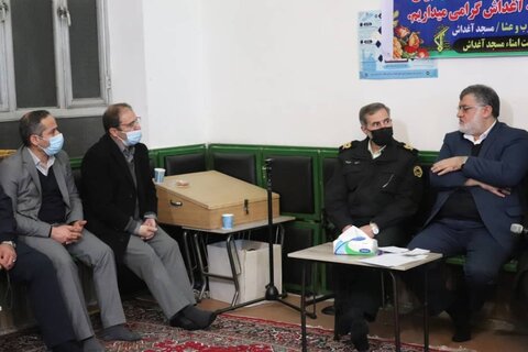 حضور مدیرکل بهزیستی آذربایجان غربی در مسجد محله آغ داش ارومیه