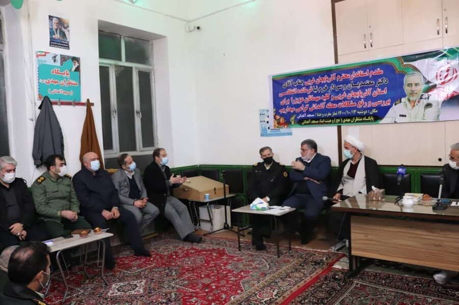 حضور مدیرکل بهزیستی آذربایجان غربی در مسجد محله آغ داش ارومیه 