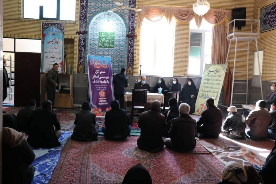 حضور مدیر کل بهزیستی آذربایجان غربی در مسجد امام محمد تقی (ع) 