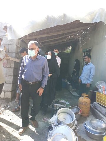 گزارش تصویری| بازدید میدانی وضعیت مددجویان بهزیستی شهرستان ها در مناطق سیل زده استان