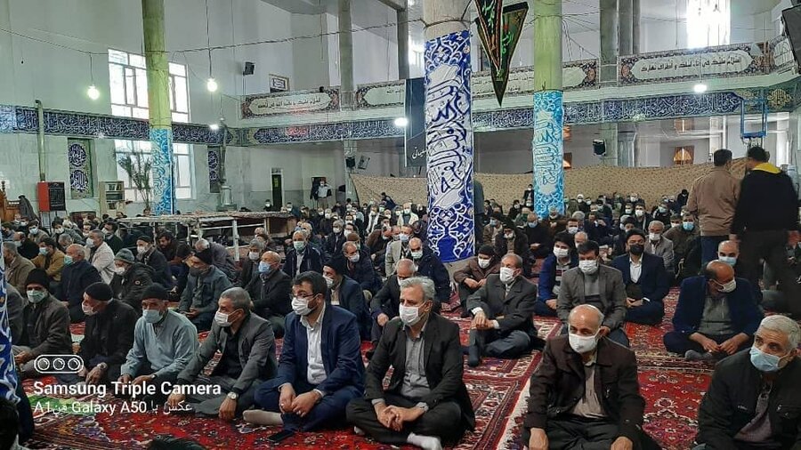 قروه | حضور سرپرست  بهزیستی استان کردستان در نماز جمعه 