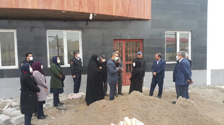 گزارش تصویری | بازدید مدیرکل بهزیستی استان از ساختمان اورژانس اجتماعی شهر جدید سهند