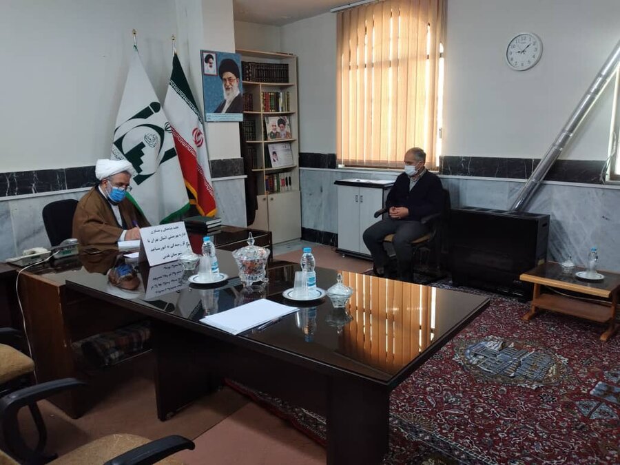 دیدار معاون توانبخشی بهزیستی استان تهران با مسئول امور مساجد شهرقدس