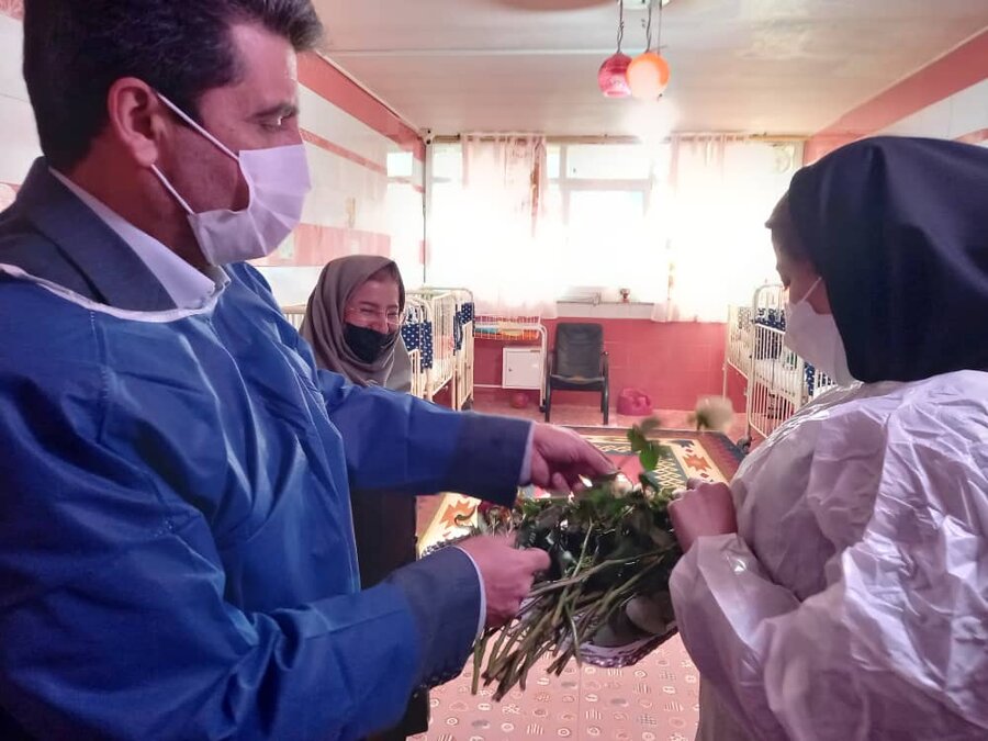 شمیرانات| دیدار مدیر بهزیستی با کارکنان شیرخوارگاه آمنه