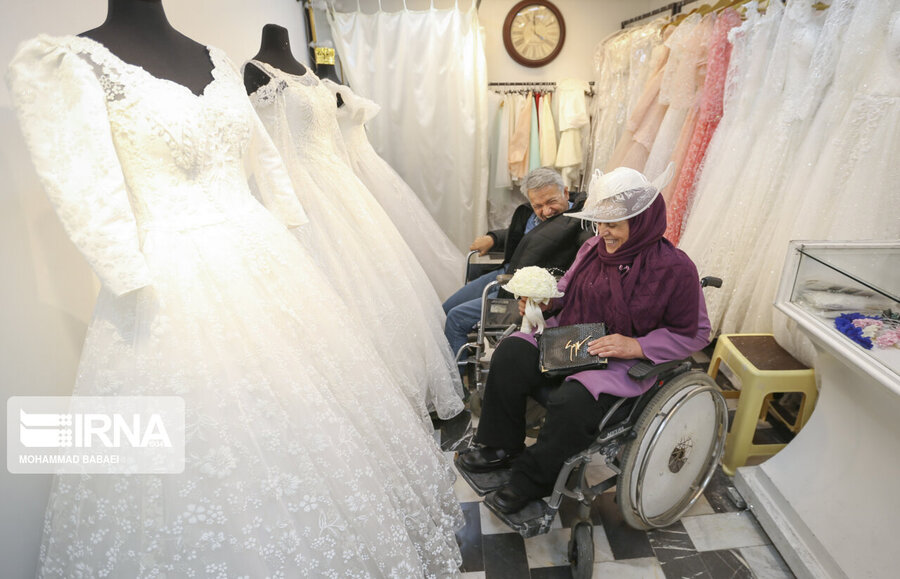 شهرری|گزارش تصویری| ازدواج فرهاد و عزیزه در آسایشگاه کهریزک
